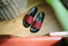 Load image into Gallery viewer, Oxblood Leather Slide
