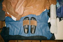 Load image into Gallery viewer, Camel Suede Slide