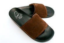 Load image into Gallery viewer, Chocolate Suede Slide