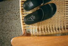 Load image into Gallery viewer, Black Suede Slide