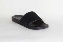 Load image into Gallery viewer, Black Suede Slide
