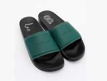 Load image into Gallery viewer, Gossamer Deep Green Leather Slide

